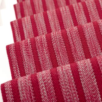 Kasuri Cherry stair runner by Roger Oates