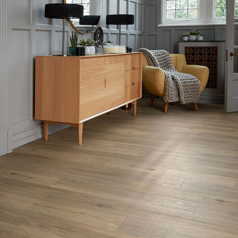 View of Classic Oak, Waxed 3025 luxury vinyl tile by Cavalio
