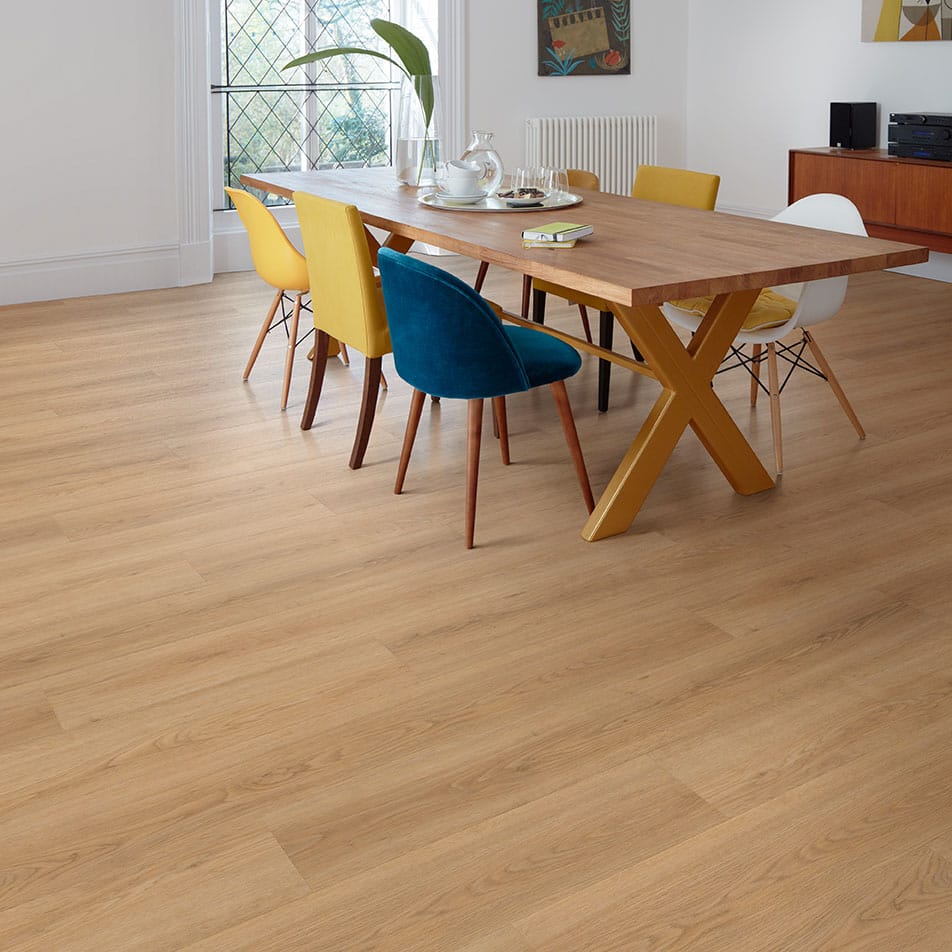 View of French Oak, Blond 2834 luxury vinyl tile by Cavalio