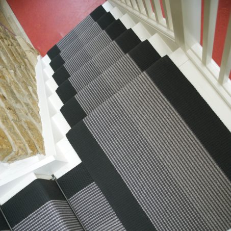 Troy Charcoal stair runner by Roger Oates