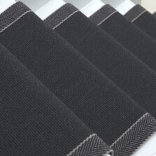 Hanover Soft Black stair runner by Roger Oates