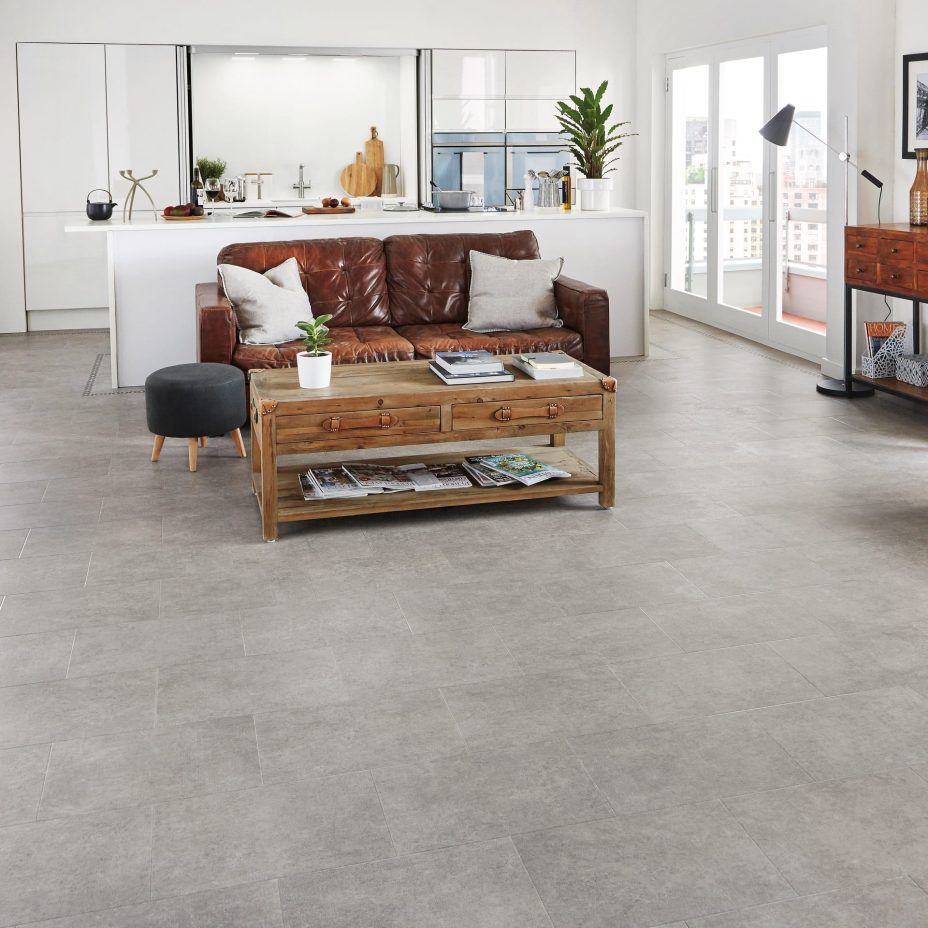 View of CER20 Cambric luxury vinyl tile by Karndean
