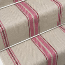 Cluny Raspberry stair runner by Roger Oates