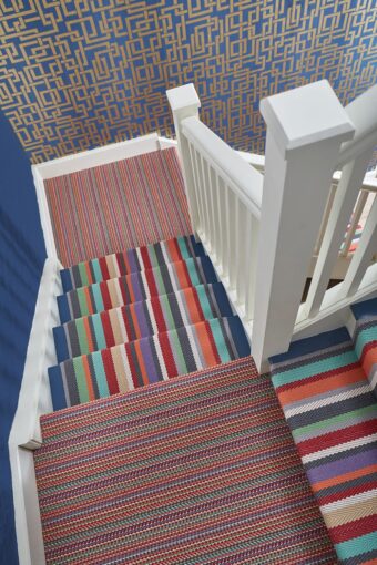 Kyoto Lantern stair runner by Roger Oates