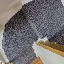 Rothbury - Denim Blue stair runner by Off The Loom