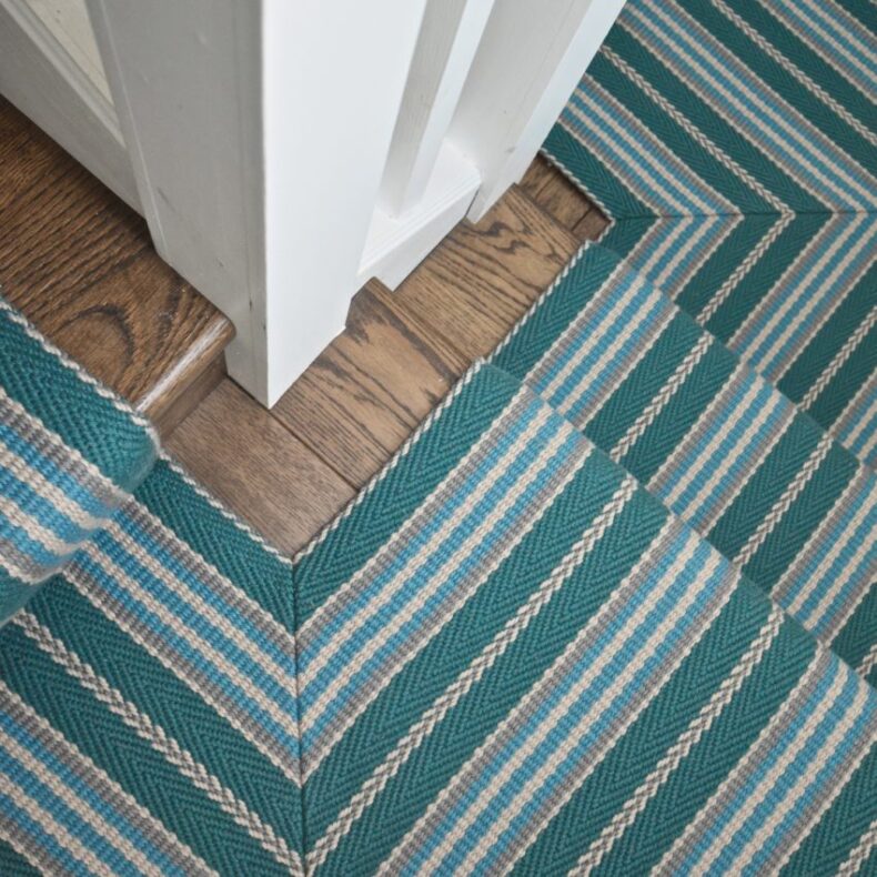 Lintzford - Viridian stair runner by Off The Loom