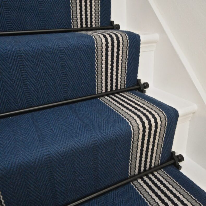 Berwick - Pacific Blue stair runner by Off The Loom