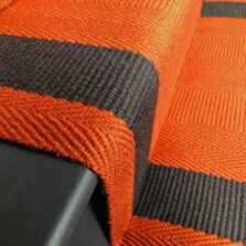 Ashington - Tangerine Orange stair runner by Off The Loom