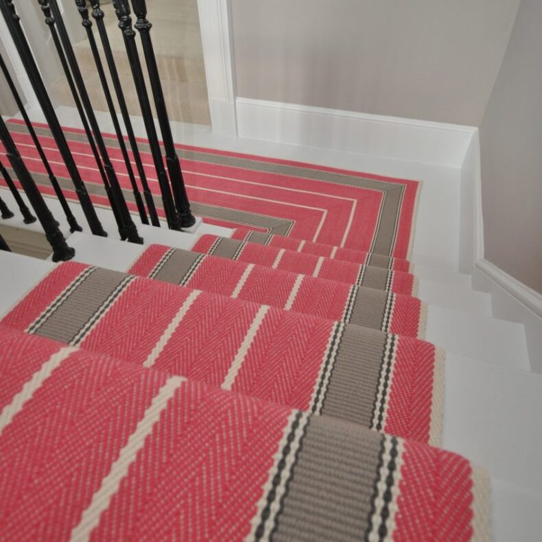 Broomley - Erika Pink stair runner by Off The Loom