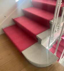 Morden - Parisian Pink stair runner by Off The Loom
