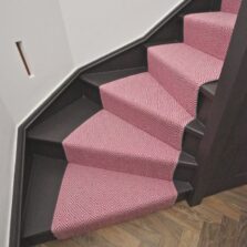 Rothbury - Pink Bloom stair runner by Off The Loom