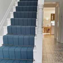 Hadston - Branden Blue stair runner by Off The Loom