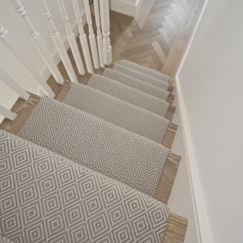 Rothbury - Easy Green stair runner by Off The Loom