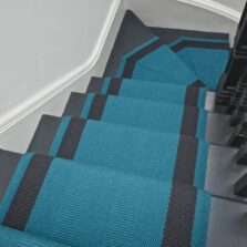 Ashington - French Blue stair runner by Off The Loom