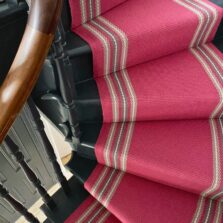 Brampton - Blush Pink stair runner by Off The Loom