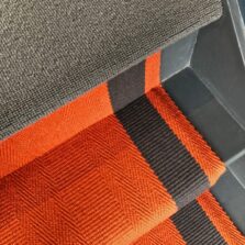 Ashington - Tangerine Orange stair runner by Off The Loom