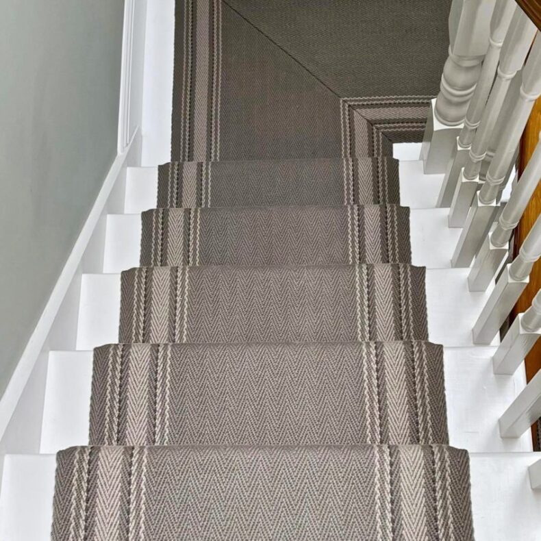 Gainford - Clay stair runner by Off The Loom