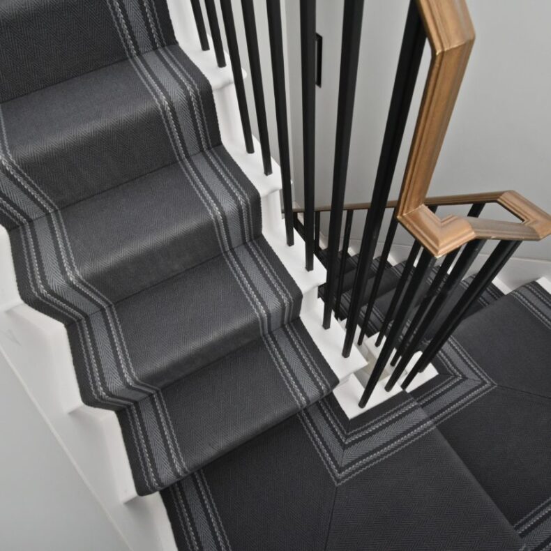 Gainford - Urban Grey stair runner by Off The Loom