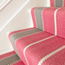 Broomley - Erika Pink stair runner by Off The Loom