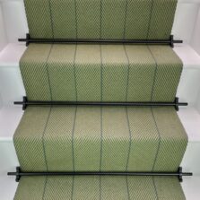 Hadston - Olive Green stair runner by Off The Loom