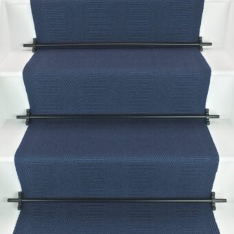 Morden - Navy Blue stair runner by Off The Loom