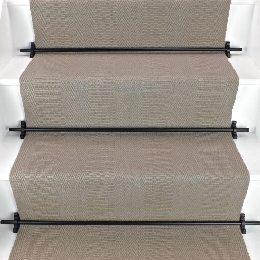 Morden - Sand Beige stair runner by Off The Loom