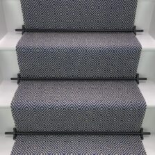 Rothbury - Denim Blue stair runner by Off The Loom