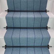 Hadston - Branden Blue stair runner by Off The Loom