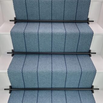 Hadston - Branden Blue stair runner by Off The Loom