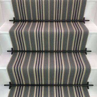 Lintzford - Petrol stair runner by Off The Loom