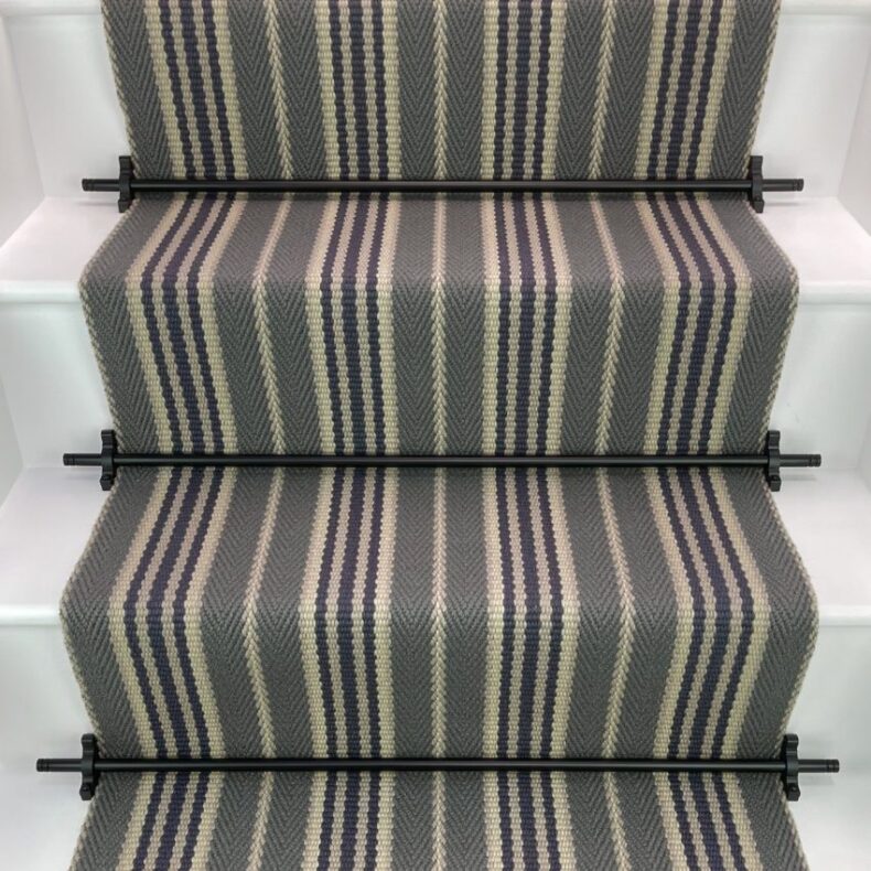 Lintzford - Petrol stair runner by Off The Loom
