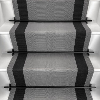 Ashington - Stonington Grey stair runner by Off The Loom