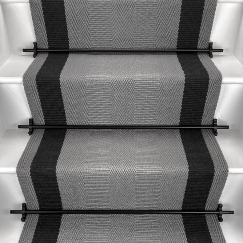 Ashington - Stonington Grey stair runner by Off The Loom