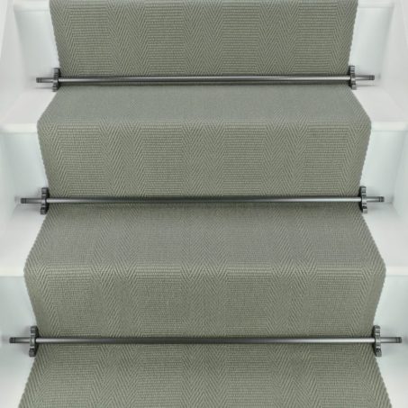 Morden - Sage Green stair runner by Off The Loom