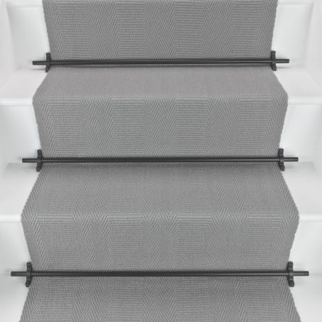 Morden - Dolphin Grey stair runner by Off The Loom