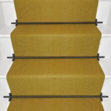 Morden - Dijon Yellow stair runner by Off The Loom