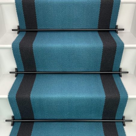 Ashington - French Blue stair runner by Off The Loom