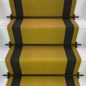 Ashington - Tuscany Yellow stair runner by Off The Loom