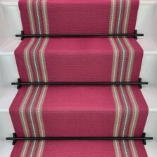 Brampton - Blush Pink stair runner by Off The Loom