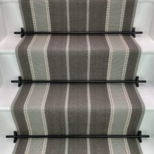 Broomley - Battle Grey stair runner by Off The Loom