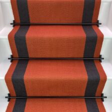 Ashington - Tangerine Orange stair runner by Off The Loom