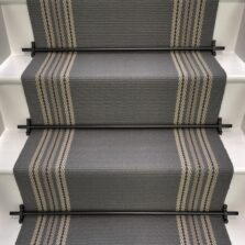 Brampton - Rhino Grey stair runner by Off The Loom