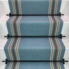 Brampton - Sturbridge Blue stair runner by Off The Loom