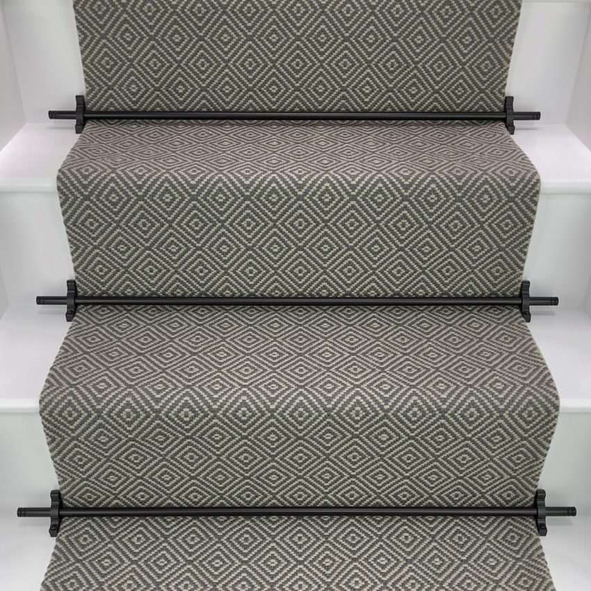 Rothbury - Fossil Grey stair runner by Off The Loom