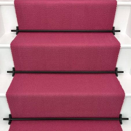 Morden - Parisian Pink stair runner by Off The Loom