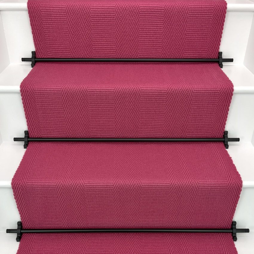 Morden - Parisian Pink stair runner by Off The Loom