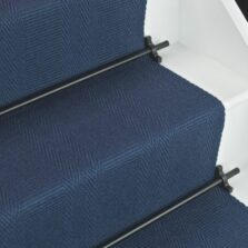 Morden - Navy Blue stair runner by Off The Loom