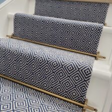 Rothbury - Denim Blue stair runner by Off The Loom