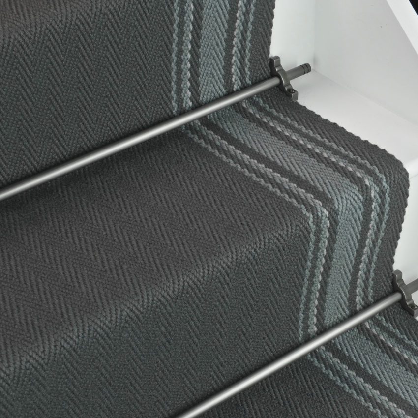 Gainford - Urban Grey stair runner by Off The Loom