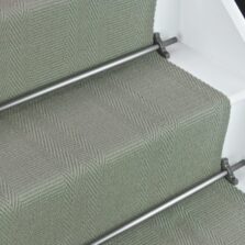 Morden - Sage Green stair runner by Off The Loom
